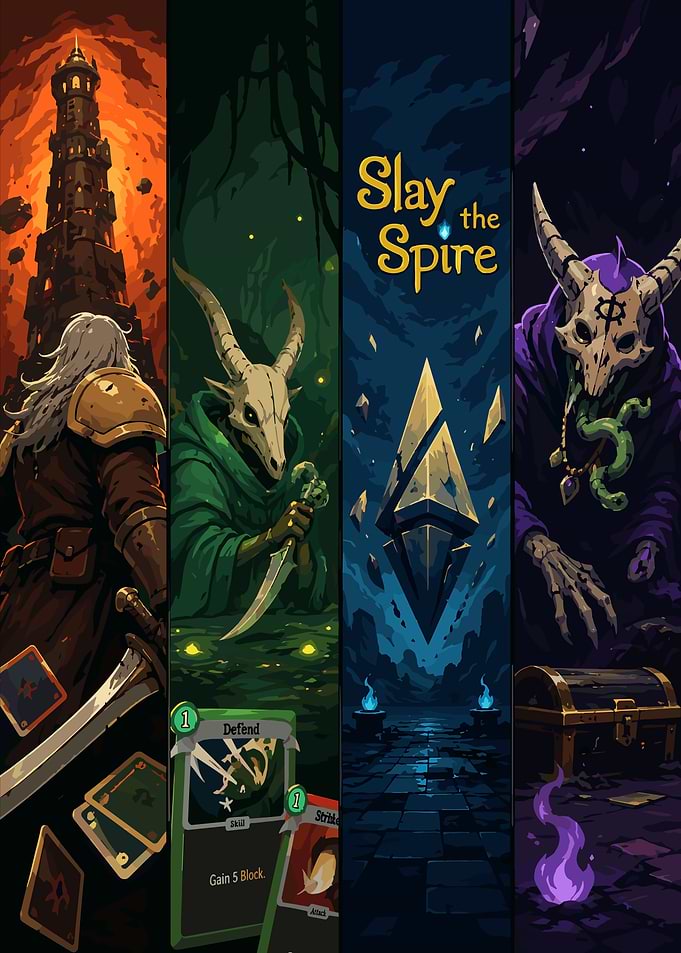 Slay the Spire Pixel Art Poster