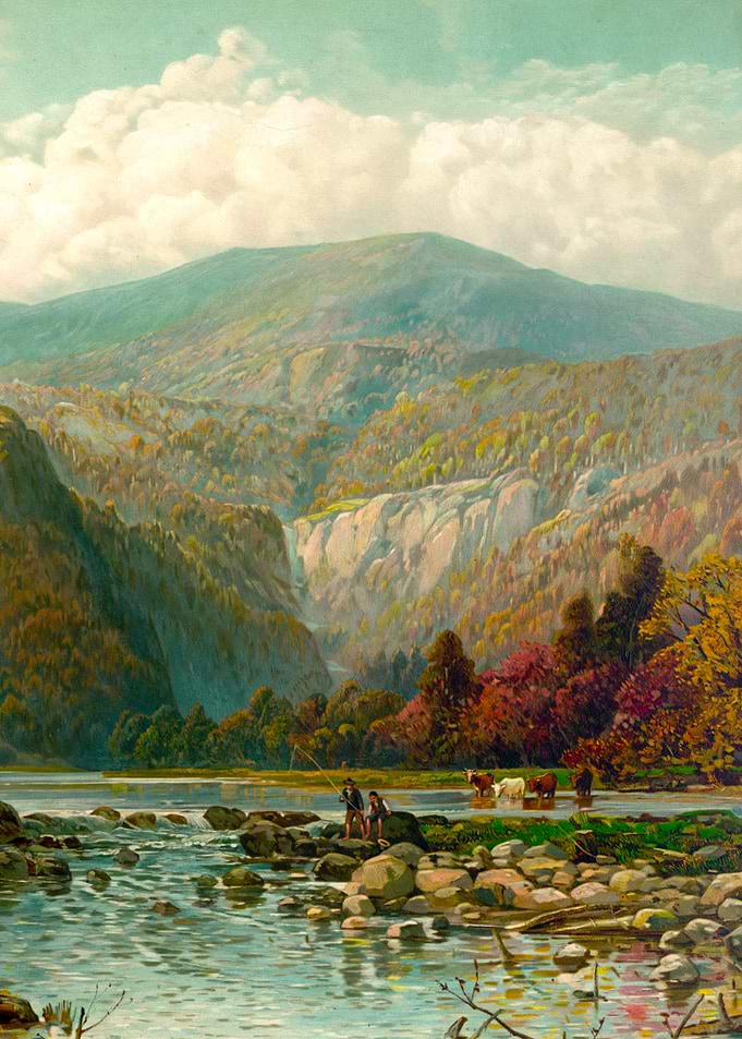 Autumn in the Catskills Landscape Painting