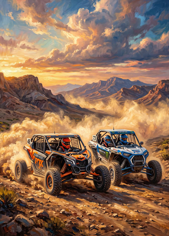 Off-Road UTV Desert Racing Action
