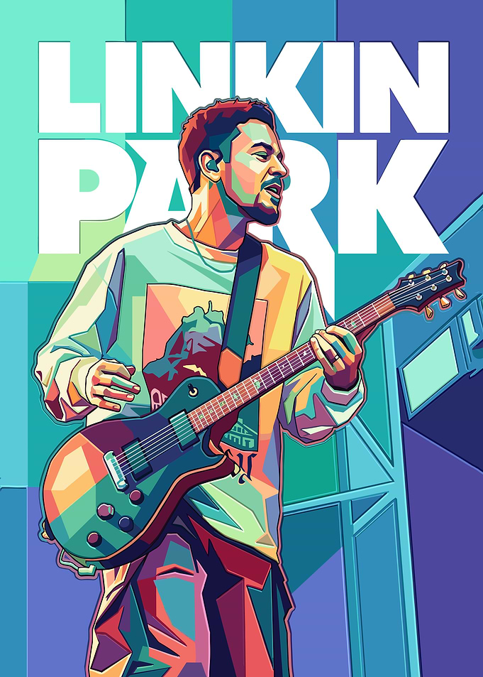 Linkin Park Mike Shinoda Pop Art