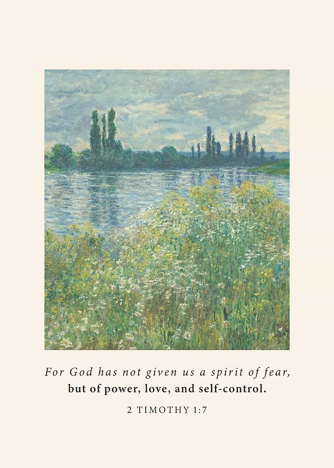 2 Timothy 1:7 Poster For God Has Not Given Us A Spirit Of Fear