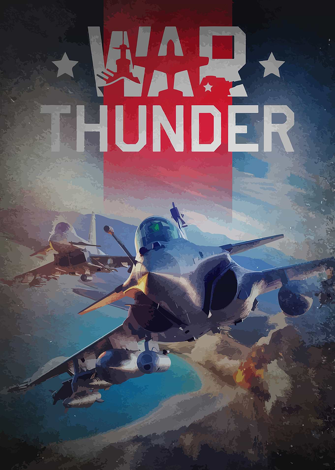 War Thunder Fighter Jet Poster