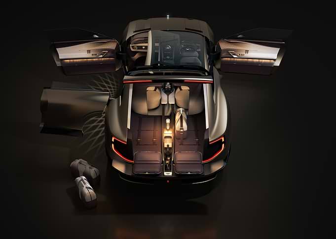 Luxury Concept Car Interior View