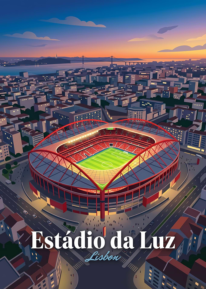 Estádio da Luz Lisbon Stadium Poster