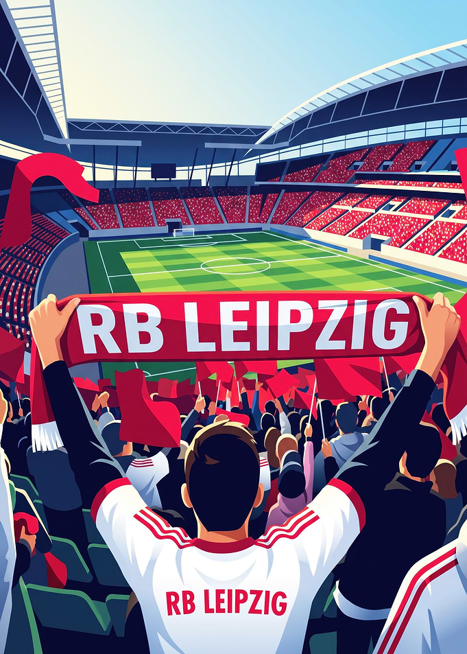 RB Leipzig Football Fan Stadium View