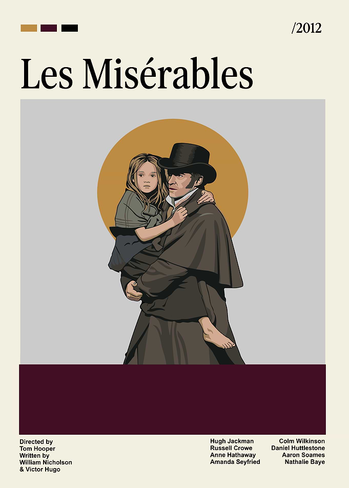 Les Misérables Minimalist Movie Poster