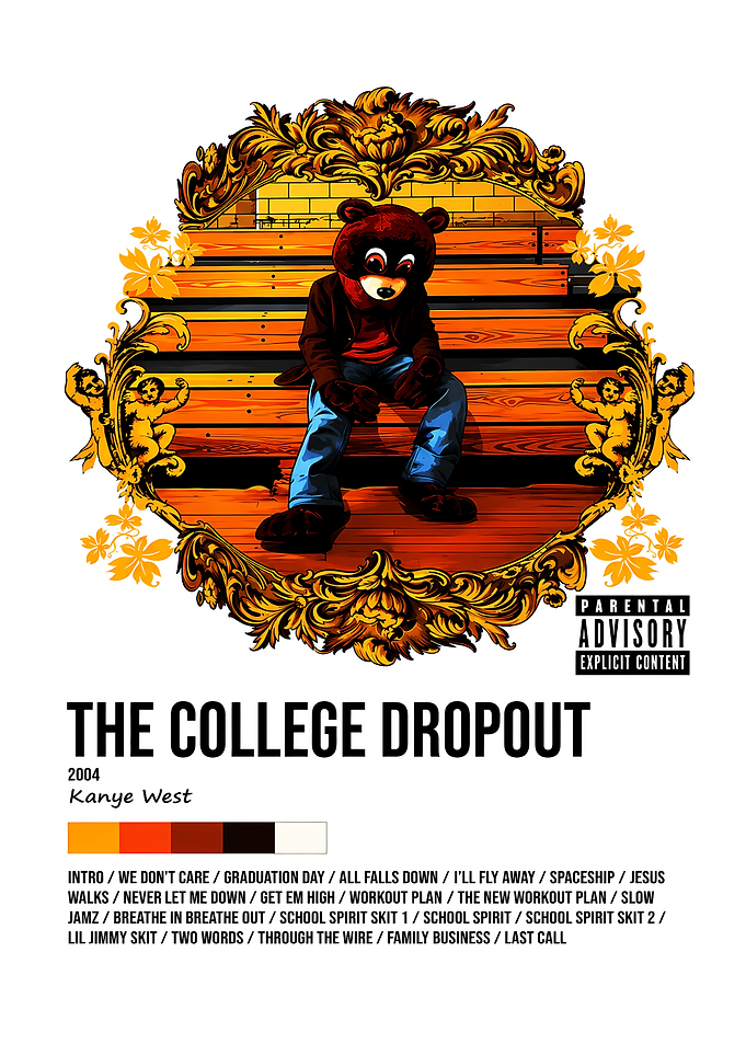 Kanye West The College Dropout Poster