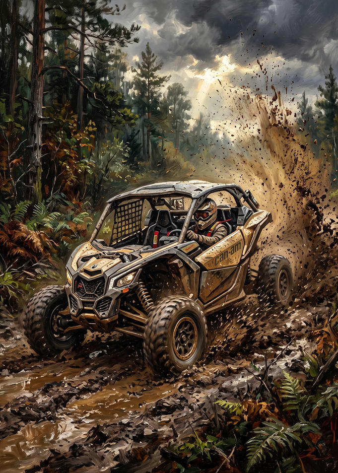 Can-Am Maverick Off-Road Mud Racing
