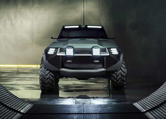 Futuristic Off-Road Concept Vehicle