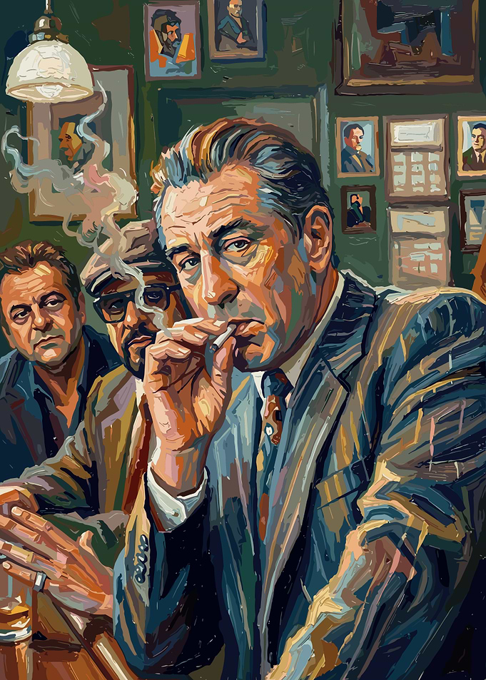 Goodfellas Mobster Trio Painting