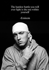 Eminem Inspirational Quote Poster