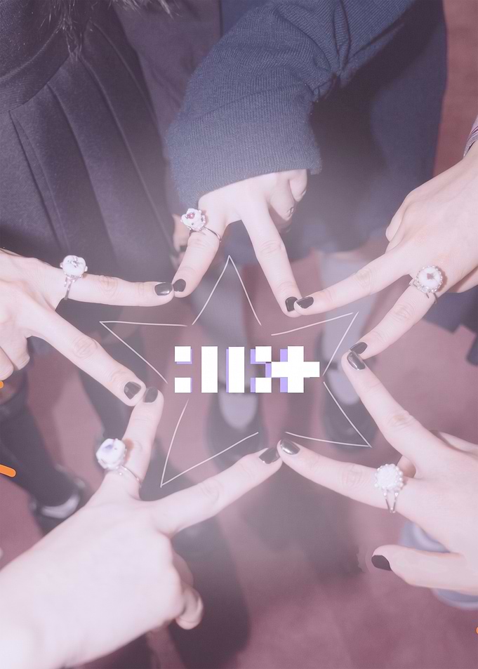 K-pop Group Hand Star Formation