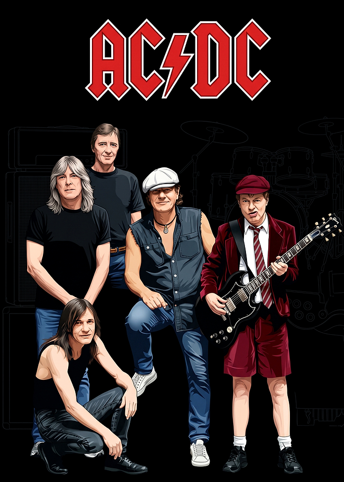 ACDC Illustration Poster