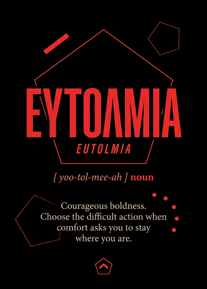Eutolmia Inspirational Definition Poster