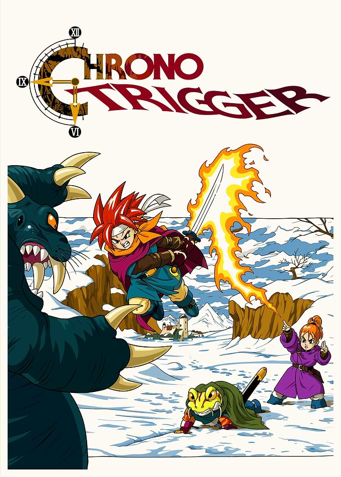 Chrono Trigger Battle Scene Poster