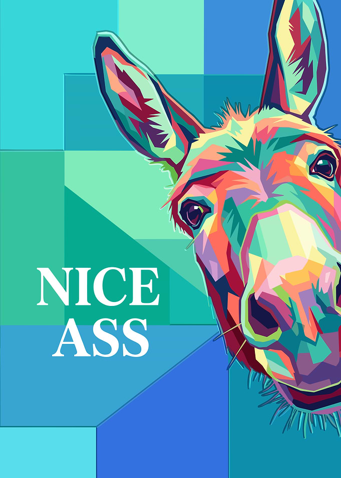Pop Art Donkey Poster