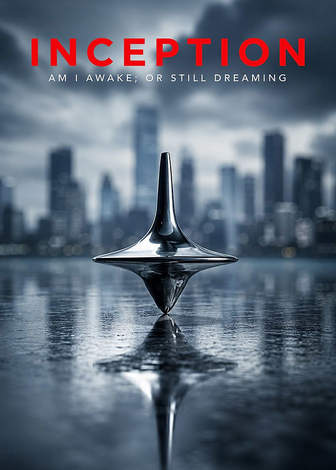Inception Spinning Top Movie Poster