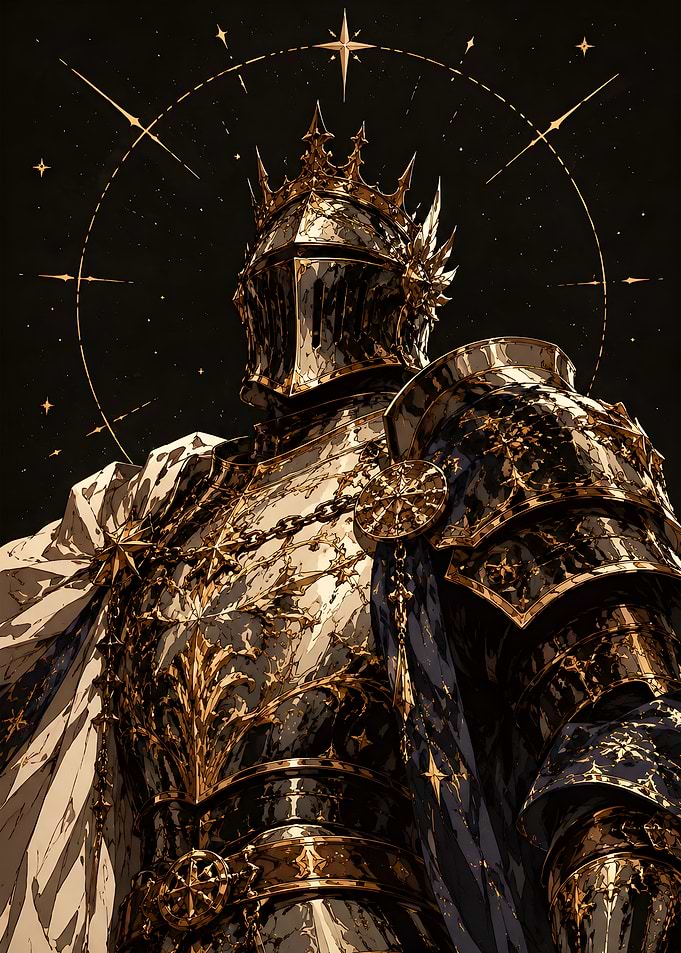 Celestial Sovereign – Golden Knight Warrior