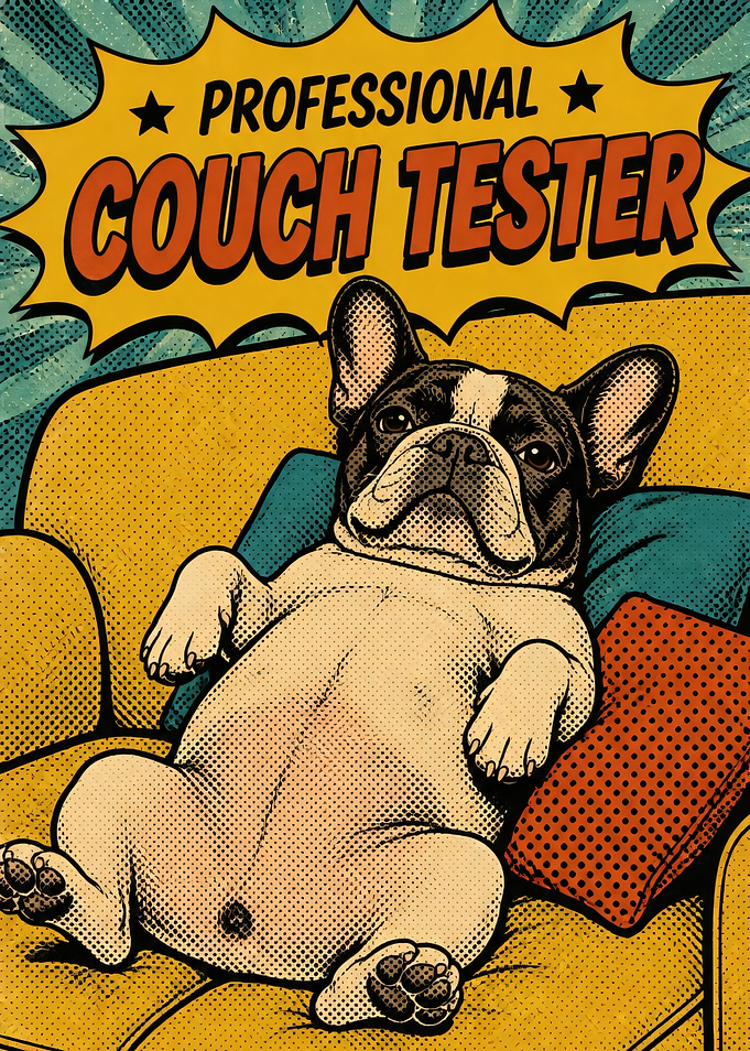 Professional Couch Tester French Bulldog