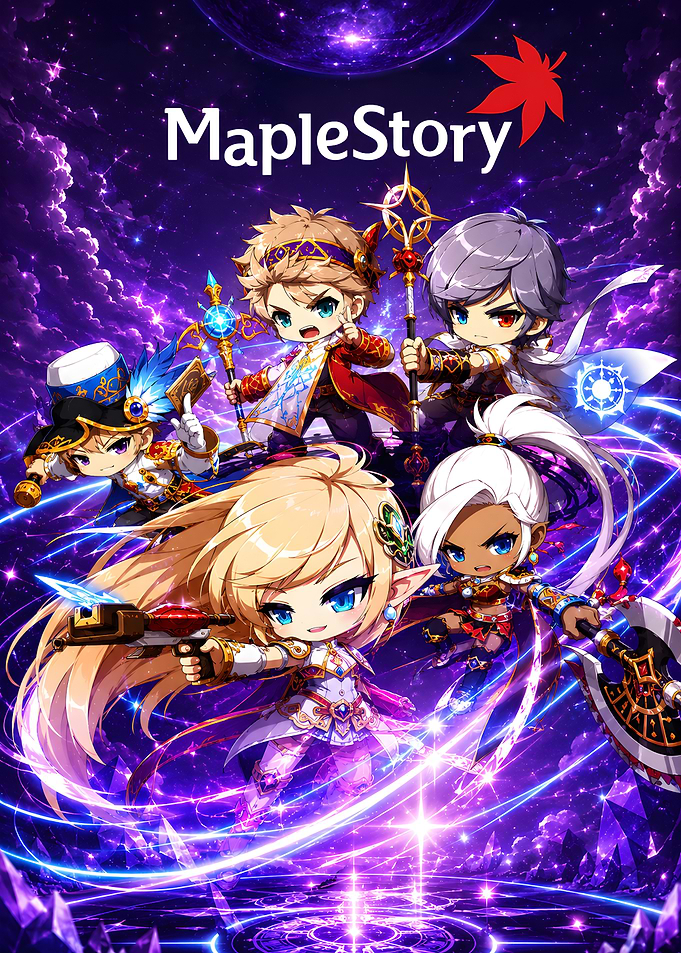 MapleStory Chibi Character Group Poster
