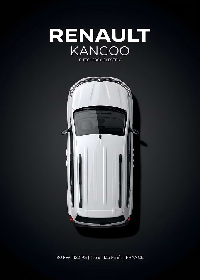 Renault Kangoo E-Tech Electric Top View