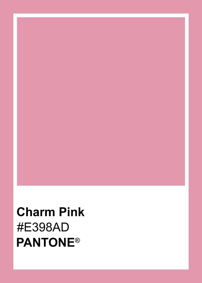 Charm Pink Pantone Color Swatch