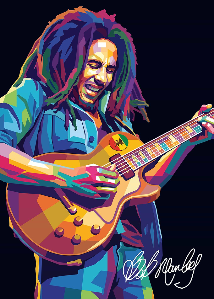 Bob Marley Wpap art