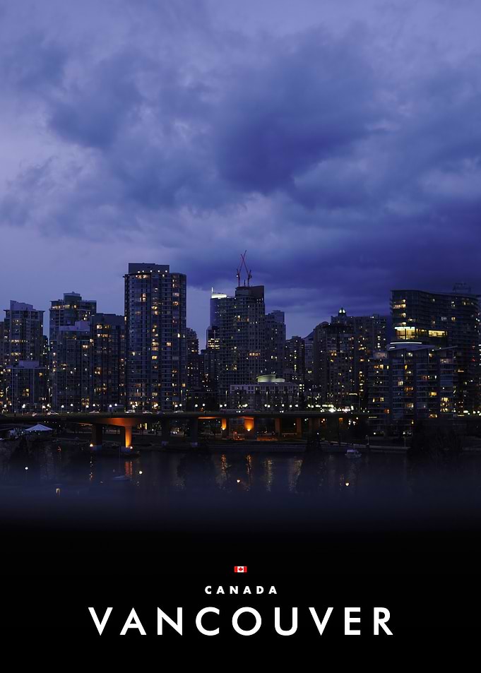 Vancouver Cityscape at Twilight