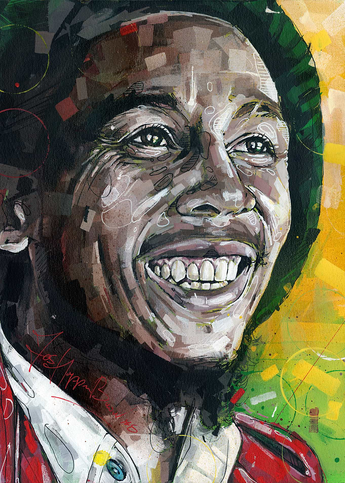 Bob Marley Portrait Painting