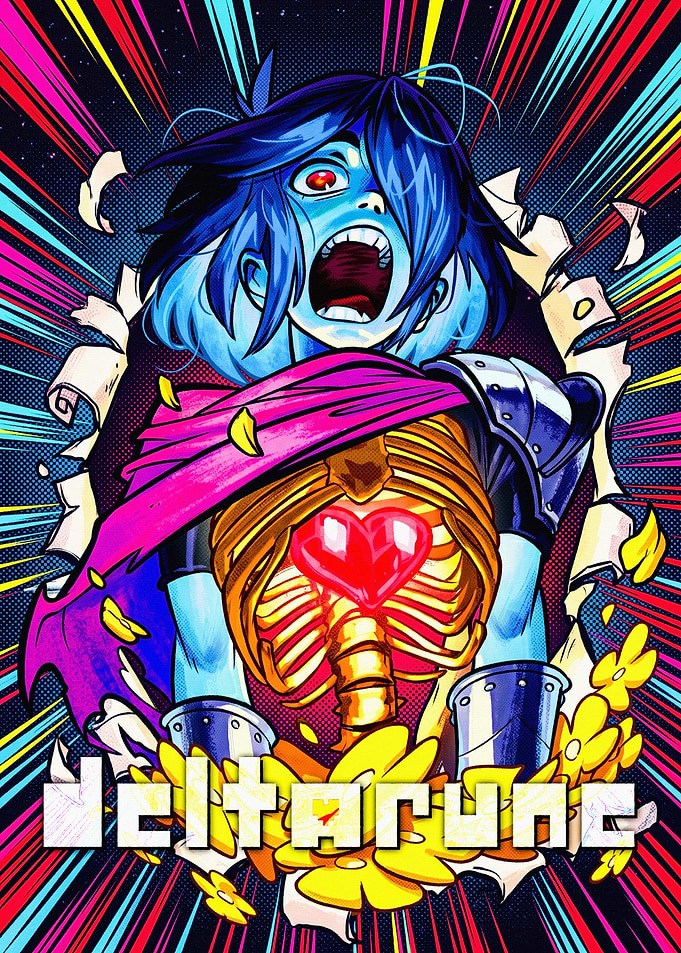 Deltarune Kris Heart Illustration