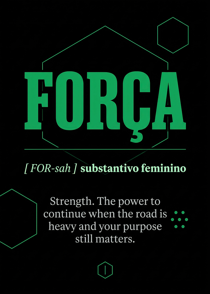 Inspirational Força Definition Poster
