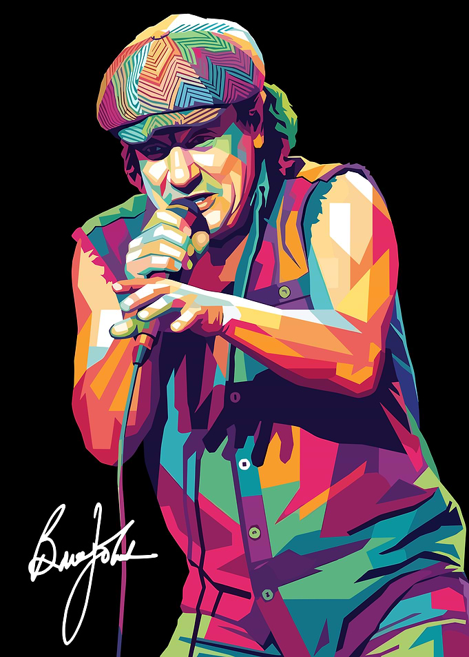 Brian Johnson Pop Art Portrait