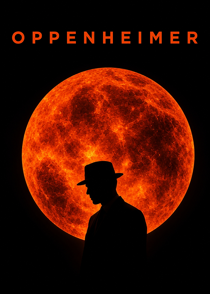 Oppenheimer Movie Poster Silhouette