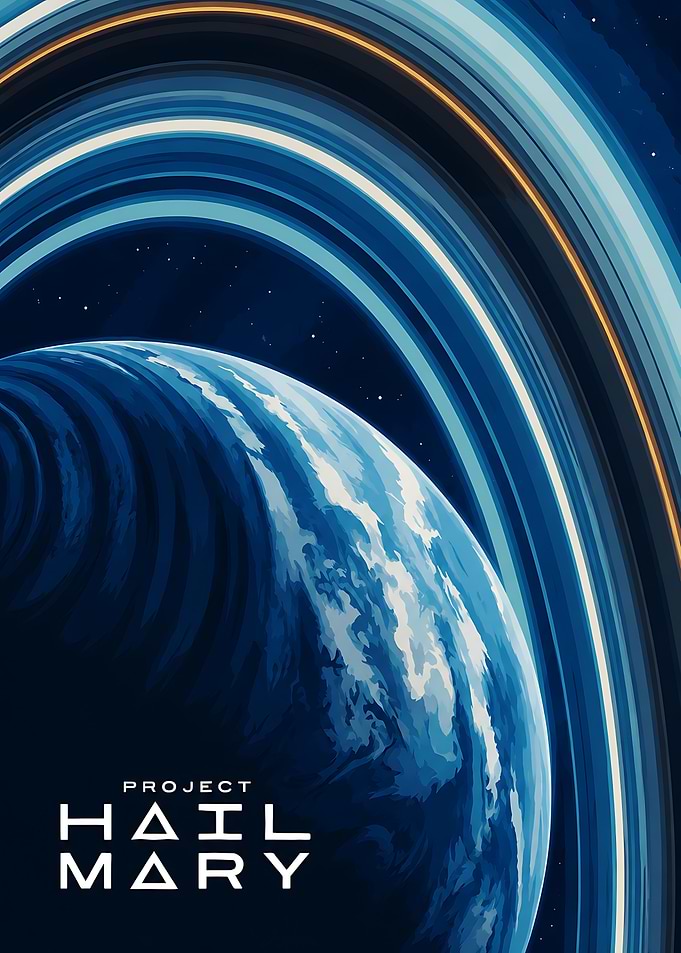 Project Hail Mary Space Poster