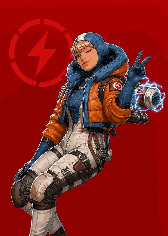 Wattson from Apex Legends Pixel Art