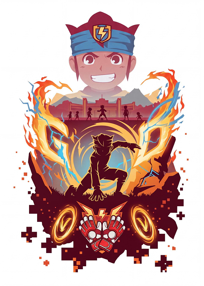 Inazuma Eleven Soccer Anime Illustration