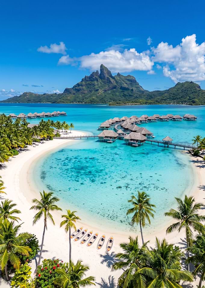 Bora Bora Overwater Bungalows and Beach