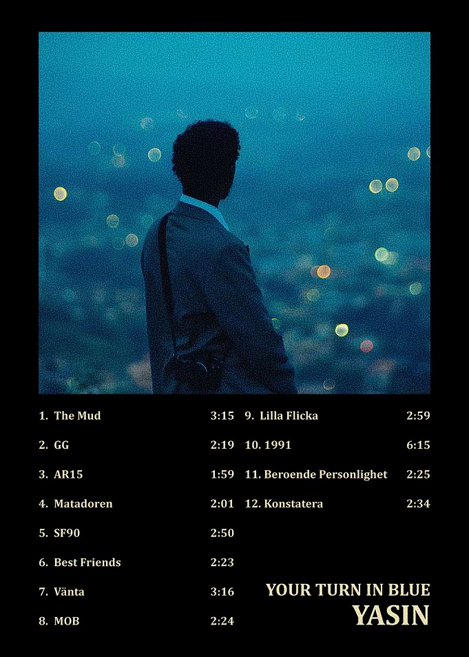 Yasin Your Turn In Blue Album Cover