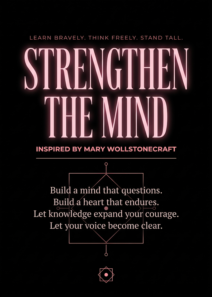 Strengthen The Mind Inspirational Quote Poster