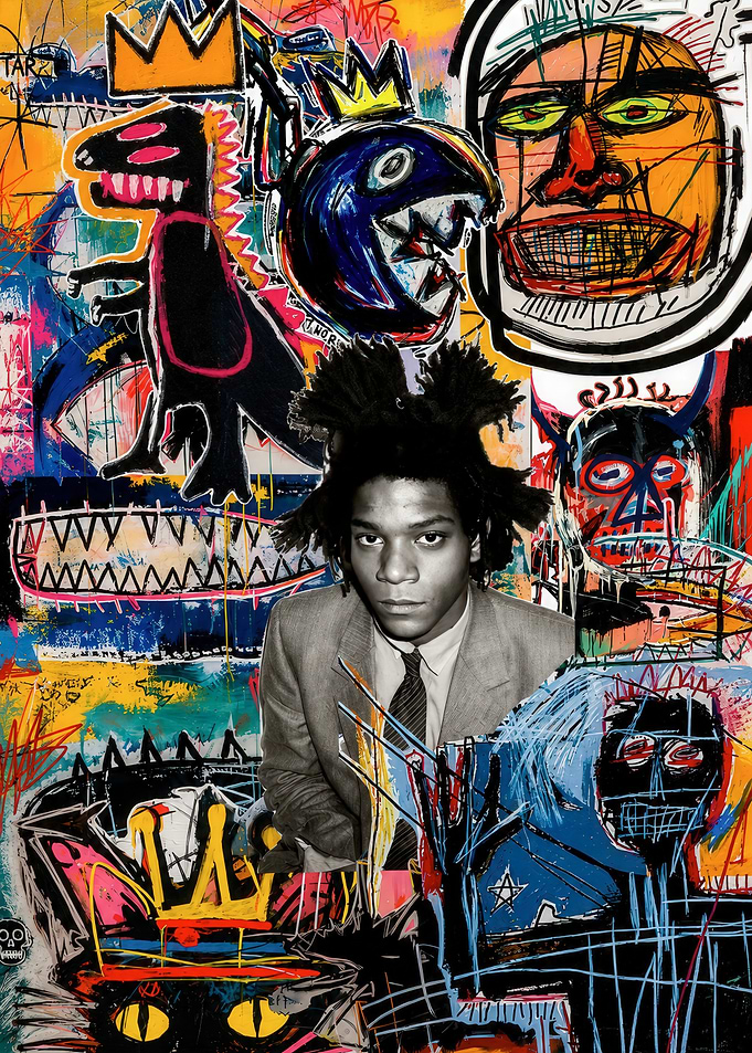 Jean-Michel Basquiat Portrait Collage