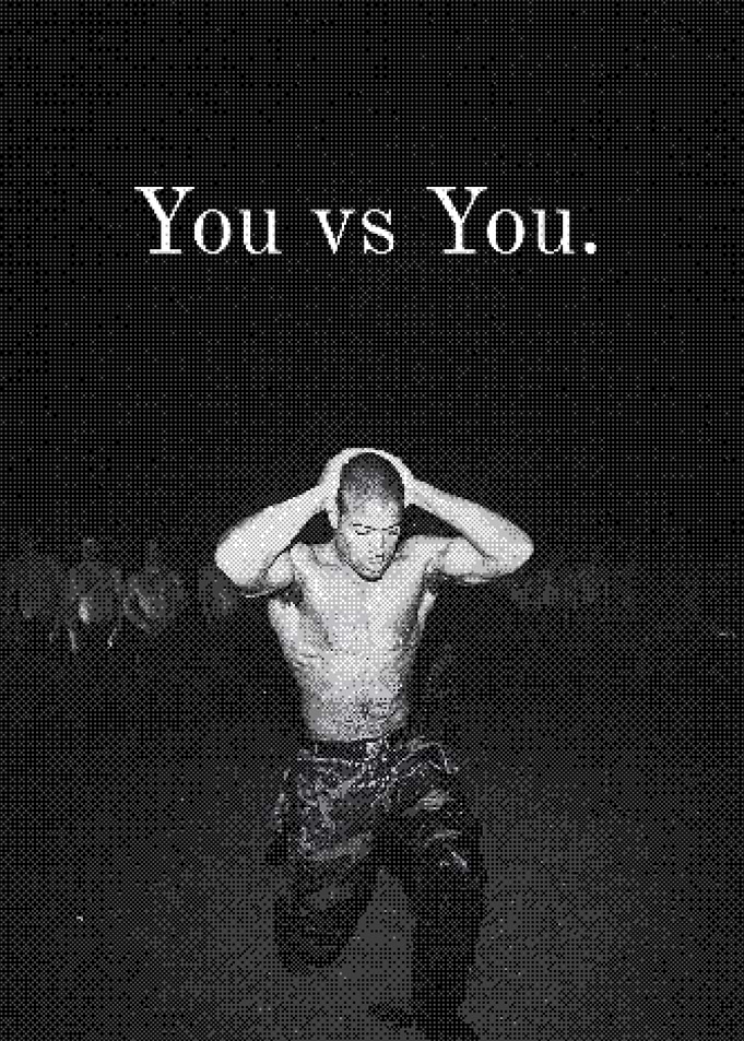 You vs You Inspirational Poster
