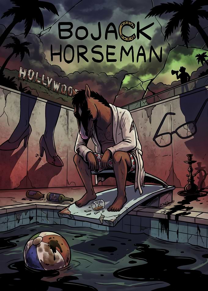 BoJack Horseman Depressive Pool Scene