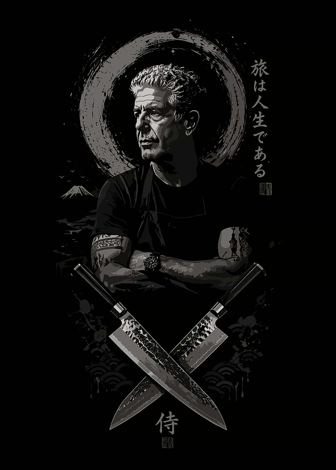 Anthony Bourdain Samurai Chef Tribute
