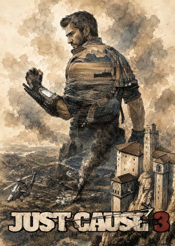 Just Cause 3 Rico Rodriguez Poster
