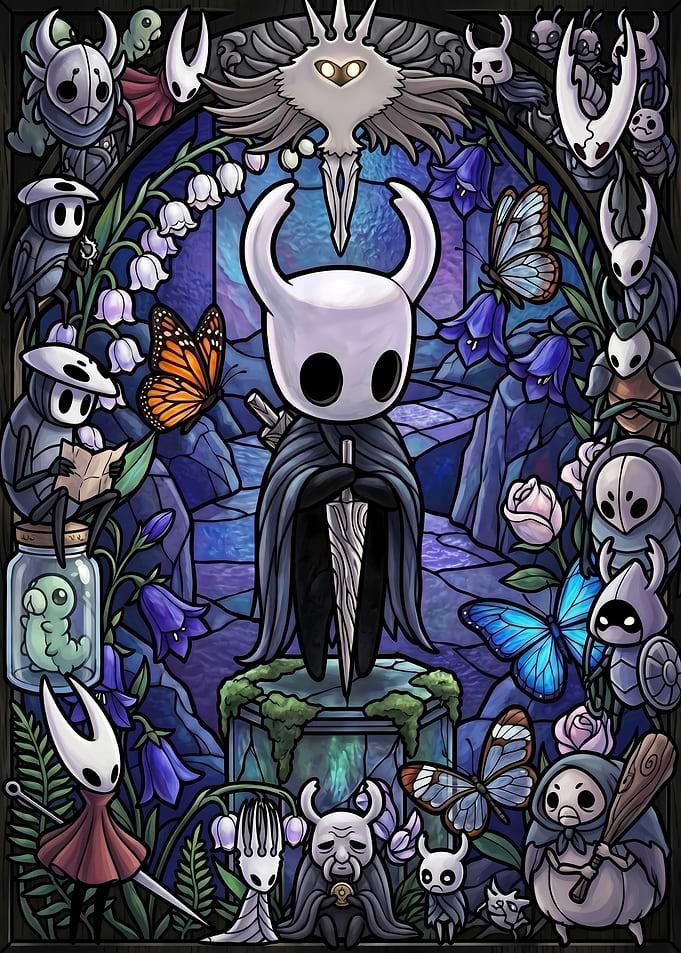 Hollow Knight Stained Glass Art