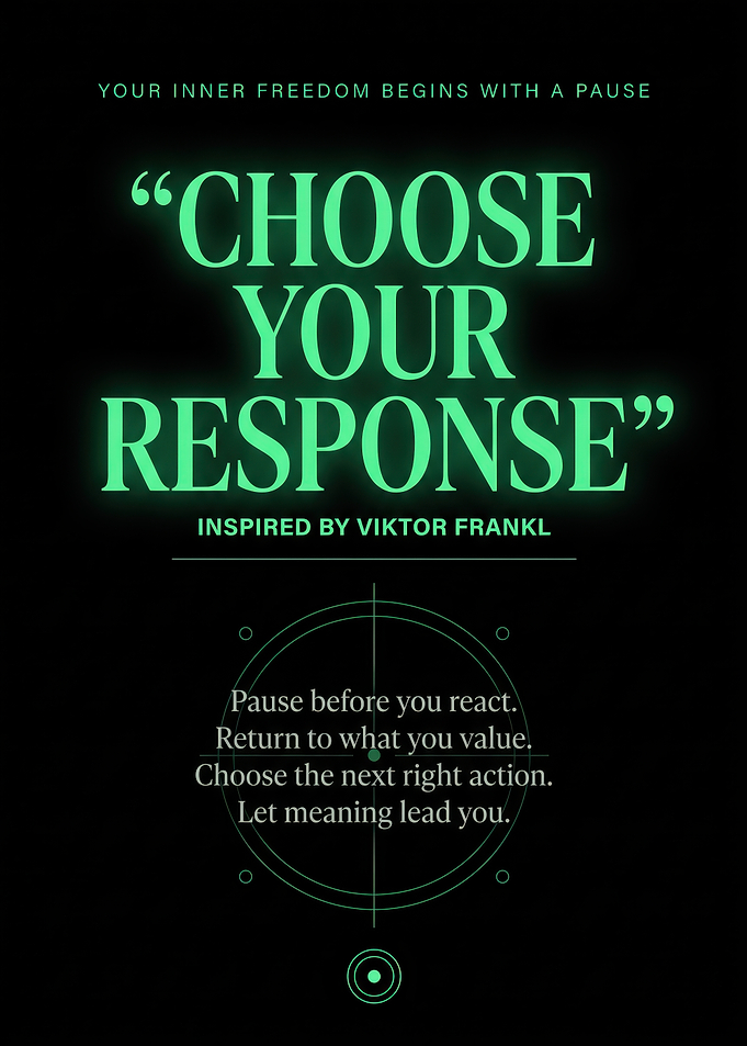 Choose Your Response Inspirational Poster