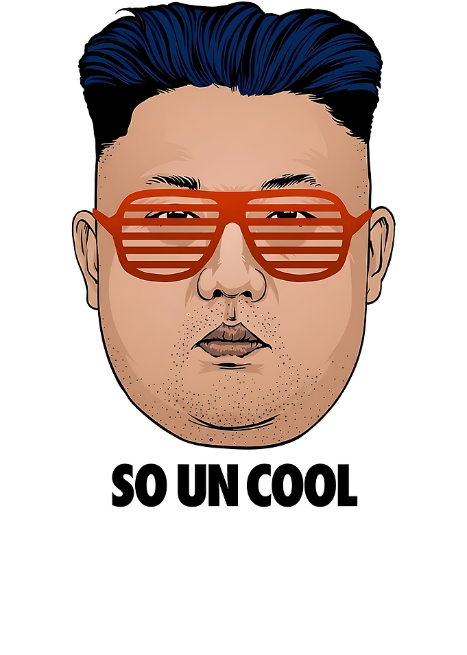 Kim Jong Un Shutter Shades Illustration