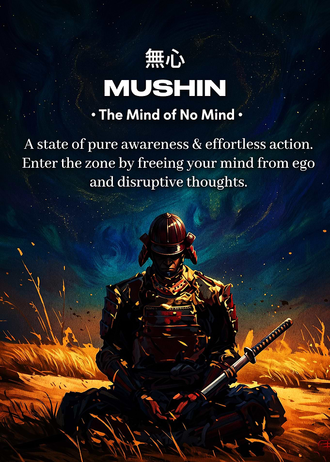 Mushin Samurai Inspirational Poster