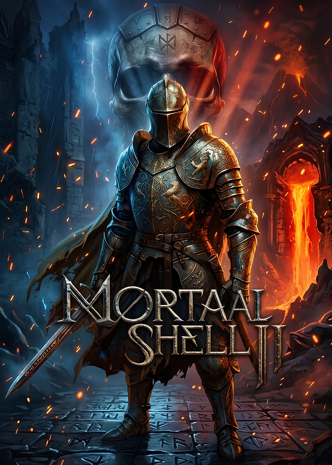 Mortaal Shell II Fantasy Knight Poster