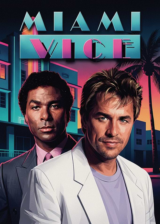 Miami Vice Retro Poster Art